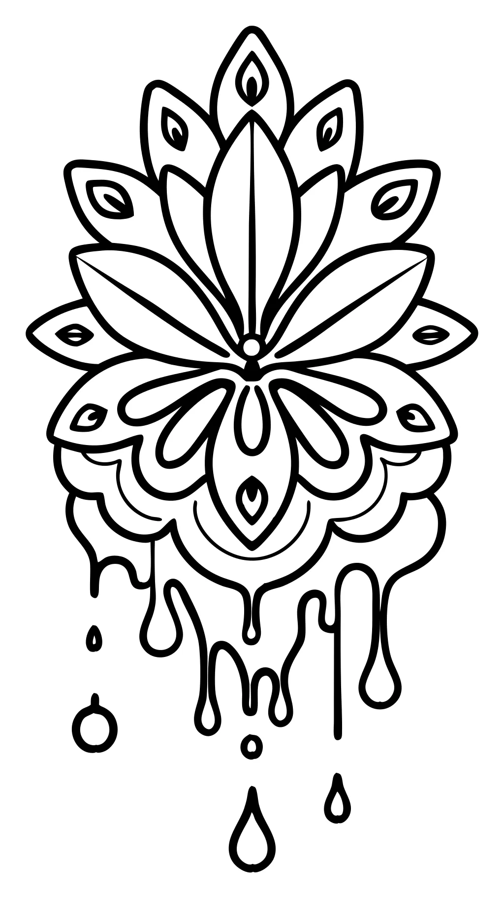 drip coloring pages